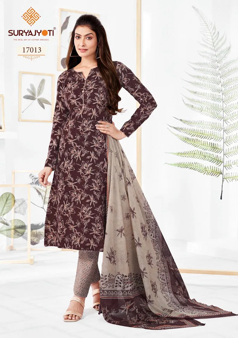Zion Cotton Vol 17 By Suryajyoti Cotton Printed Readymade Dress Wholesale Shop In Surat
